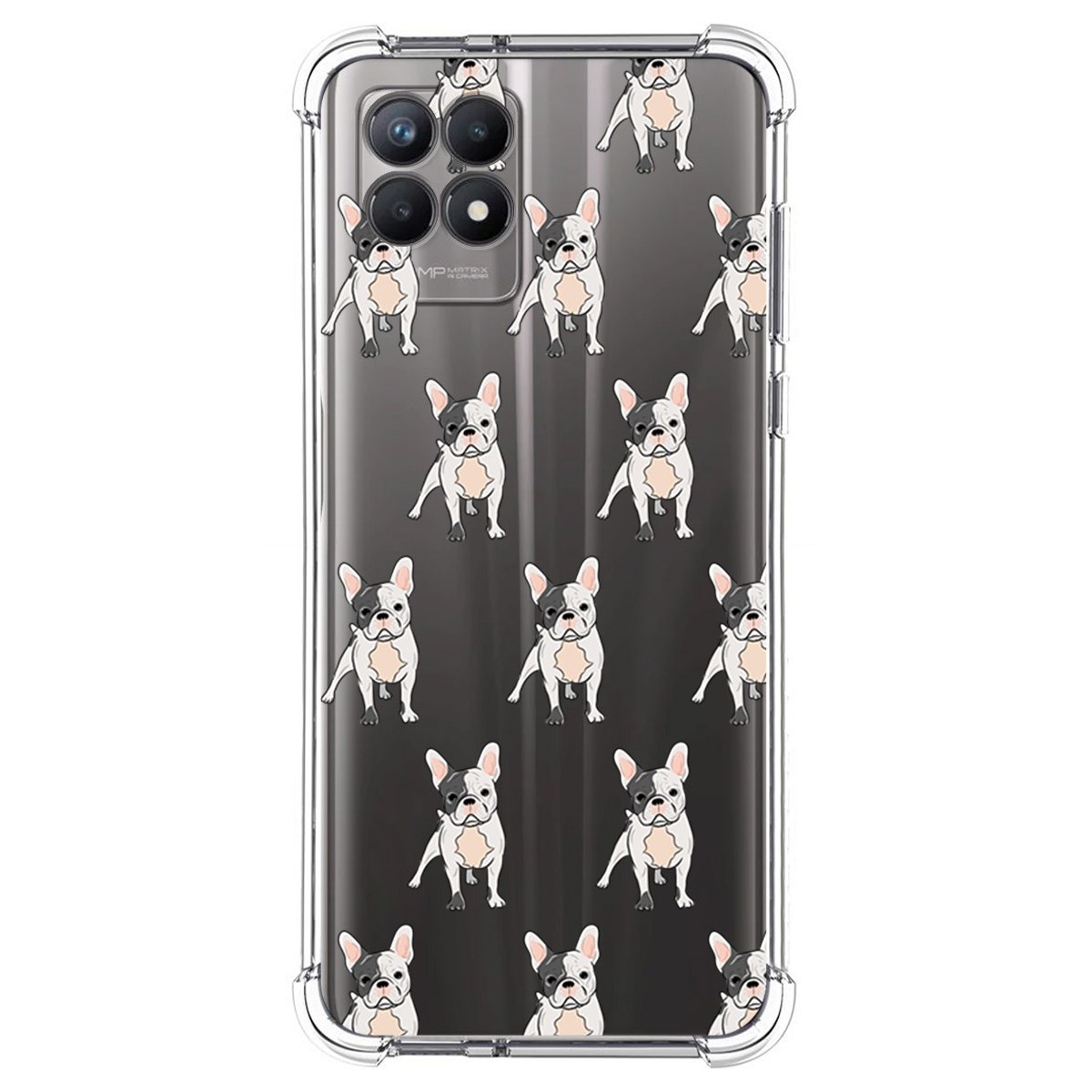 Funda Silicona Antigolpes para Realme 8i diseño Perros 12 Dibujos