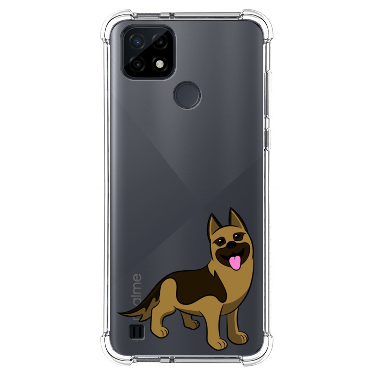 Funda Silicona Antigolpes para Realme C21 diseño Perros 03 Dibujos