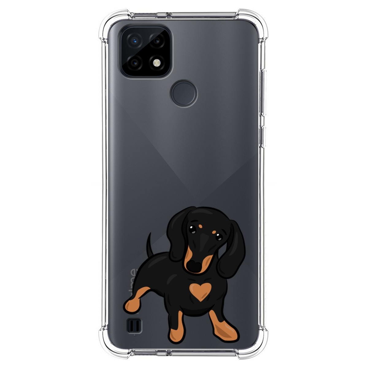 Funda Silicona Antigolpes para Realme C21 diseño Perros 04 Dibujos