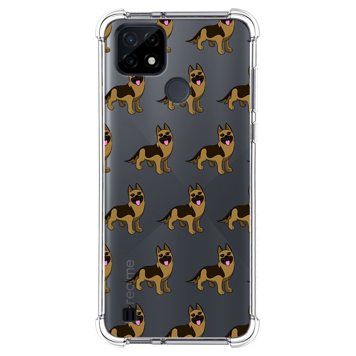 Funda Silicona Antigolpes para Realme C21 diseño Perros 09 Dibujos