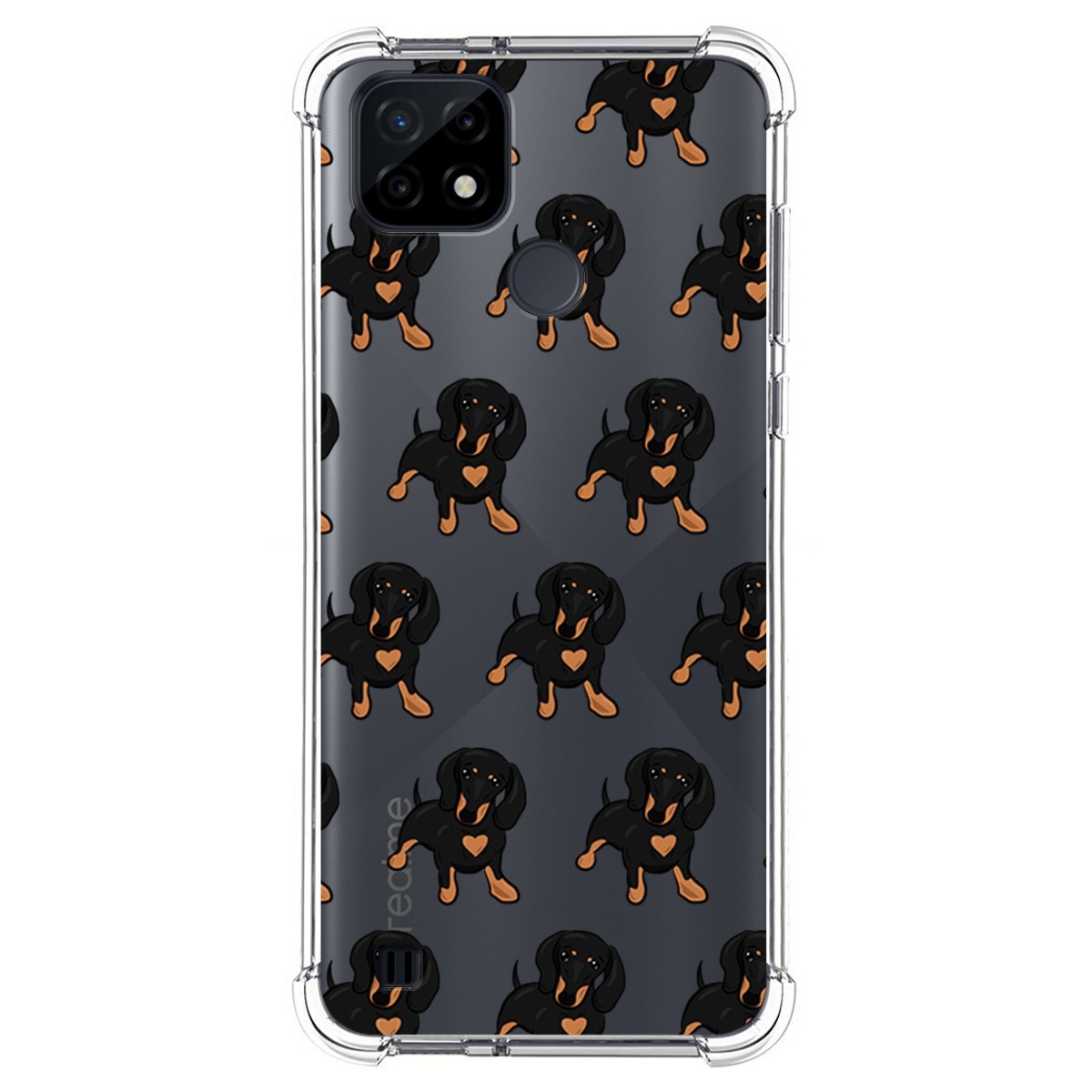 Funda Silicona Antigolpes para Realme C21 diseño Perros 10 Dibujos