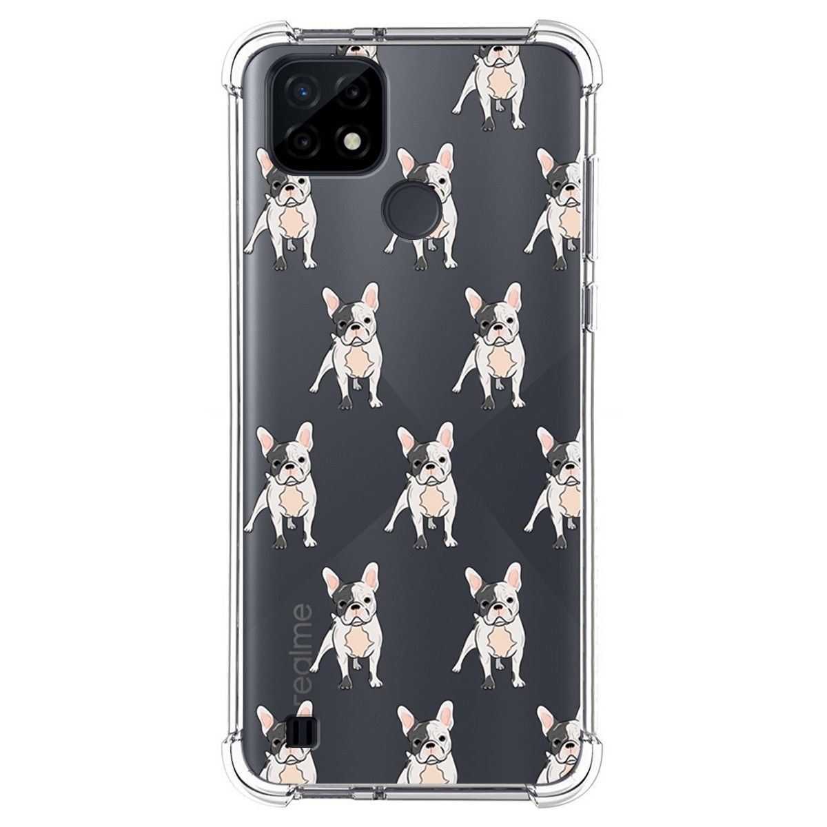 Funda Silicona Antigolpes para Realme C21 diseño Perros 12 Dibujos