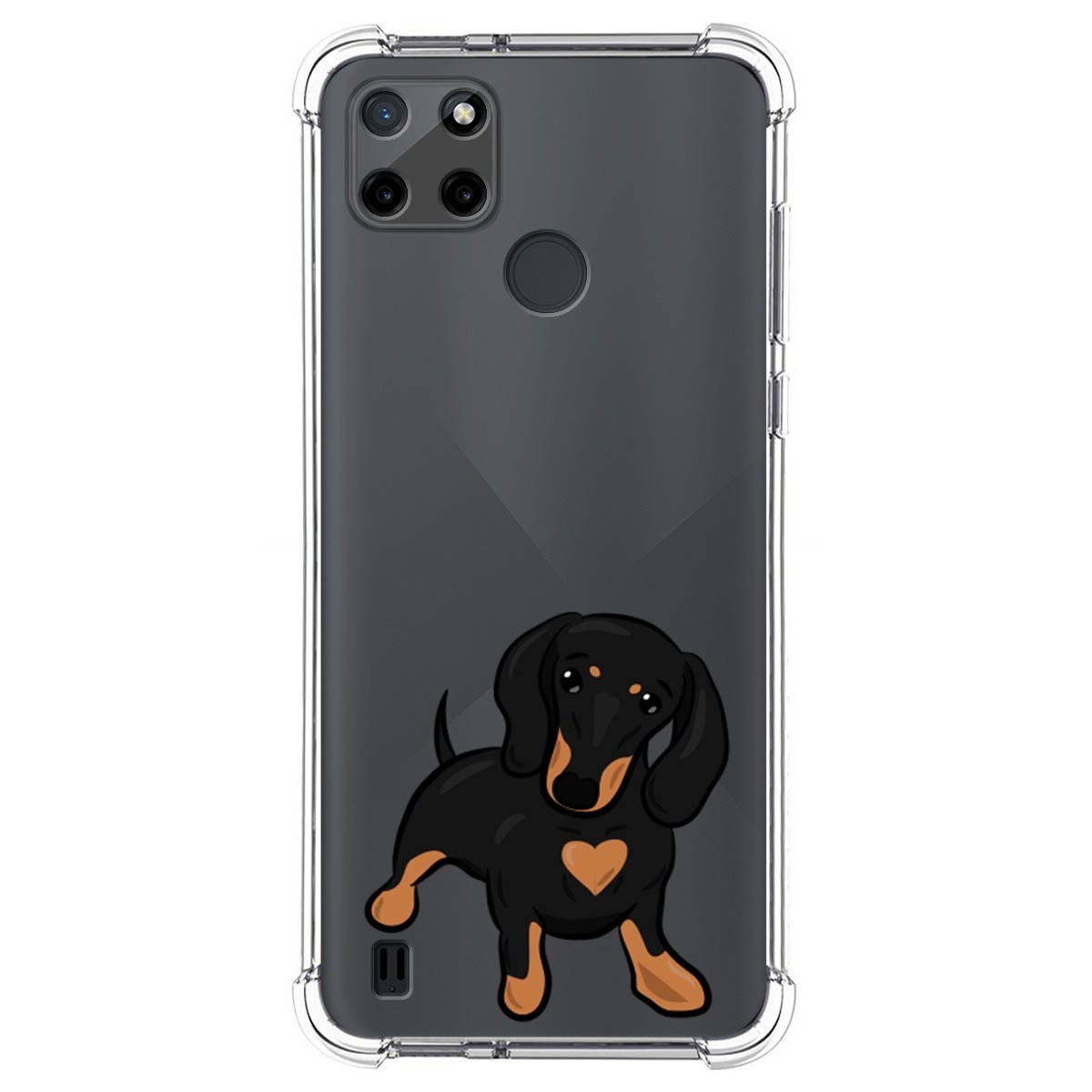 Funda Silicona Antigolpes para Realme C21Y / C25Y diseño Perros 04 Dibujos