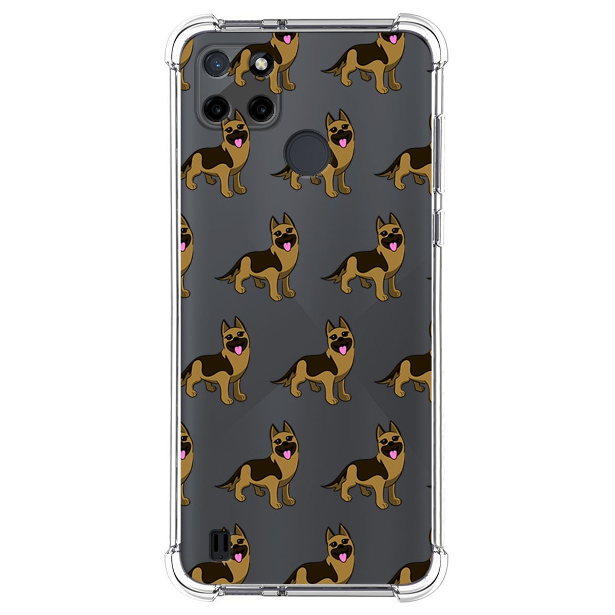 Funda Silicona Antigolpes para Realme C21Y / C25Y diseño Perros 09 Dibujos