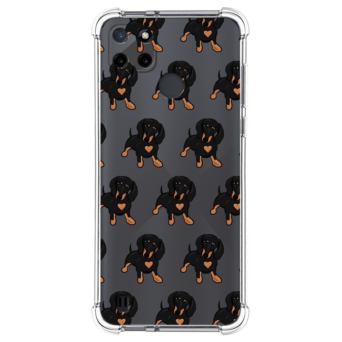 Funda Silicona Antigolpes para Realme C21Y / C25Y diseño Perros 10 Dibujos