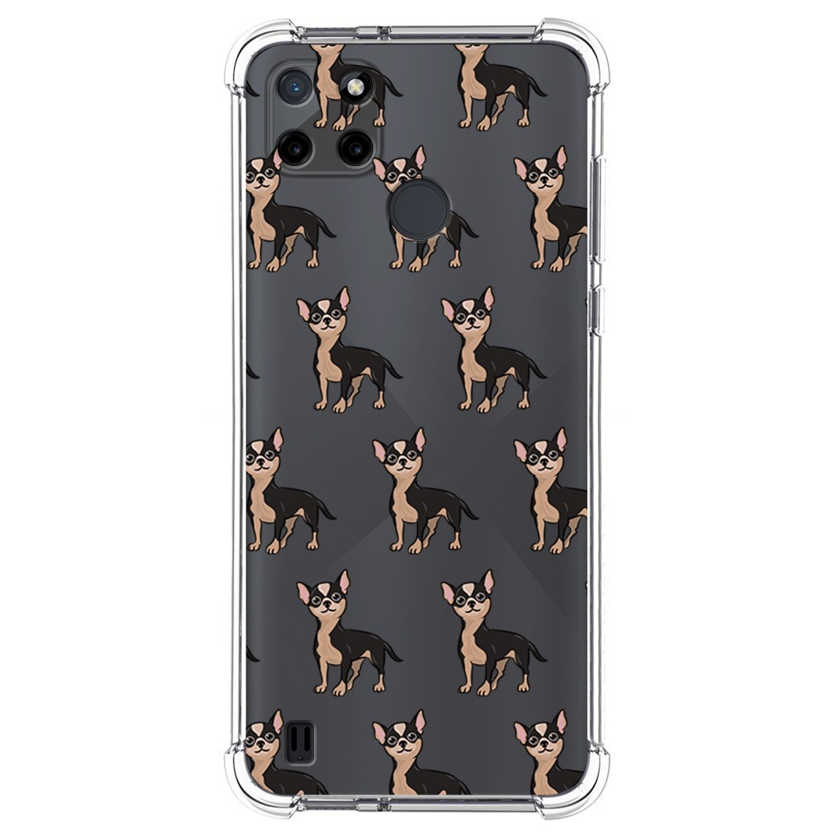 Funda Silicona Antigolpes para Realme C21Y / C25Y diseño Perros 11 Dibujos