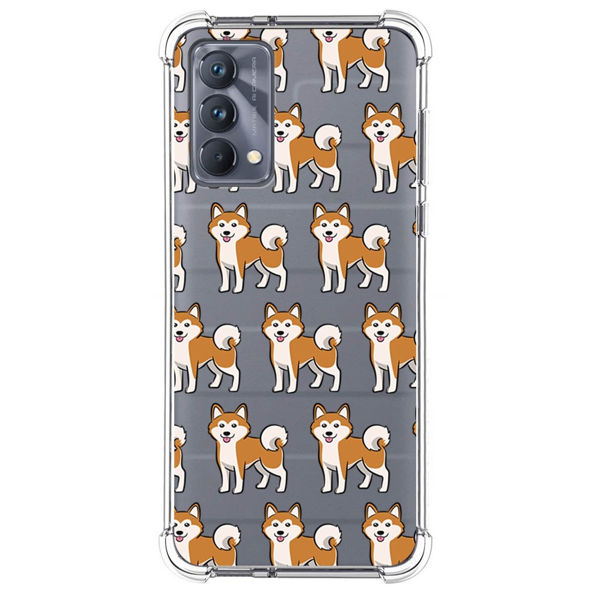 Realme GT Master Edition Funda Gel Tpu Silicona transparente dibujo Perros  01