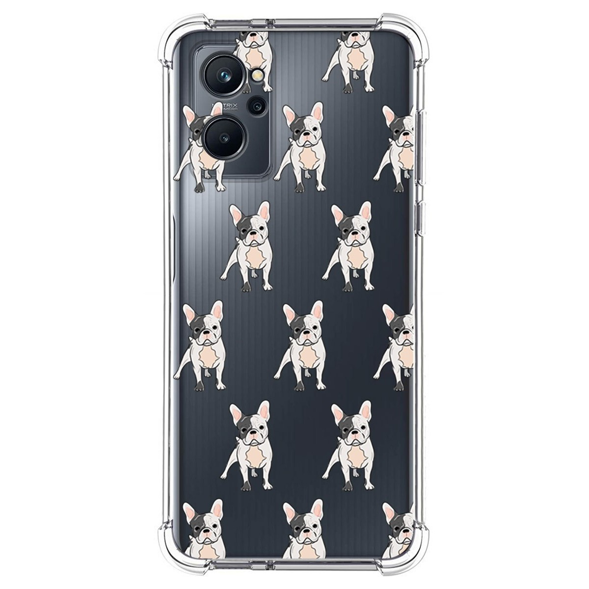 Funda Silicona Antigolpes para Realme 9i diseño Perros 12 Dibujos