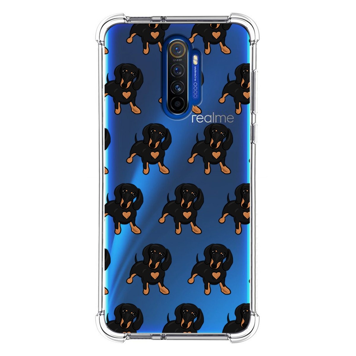 Funda Silicona Antigolpes para Realme X2 Pro diseño Perros 10 Dibujos