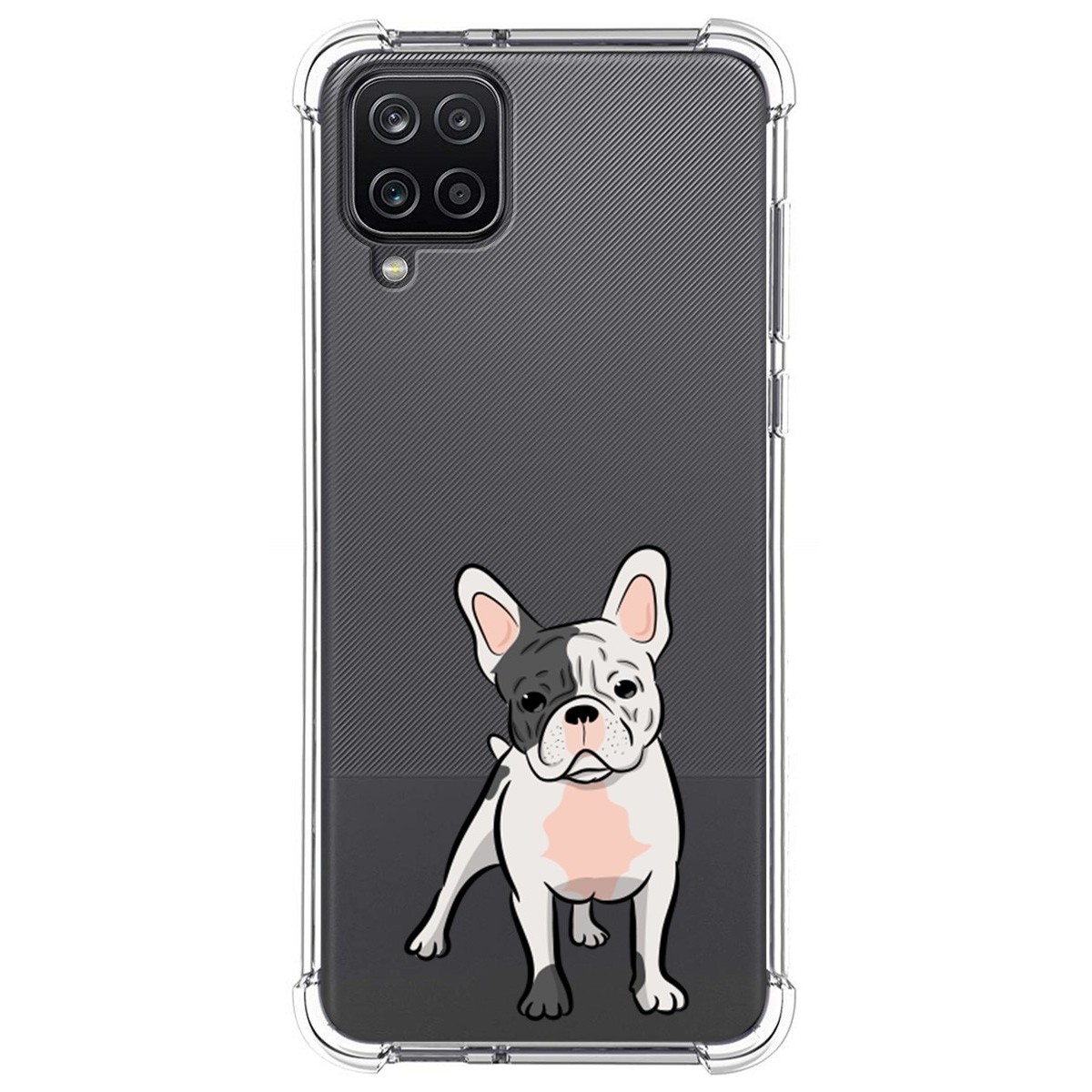 Funda Silicona Antigolpes para Samsung Galaxy A12 diseño Perros 06 Dibujos