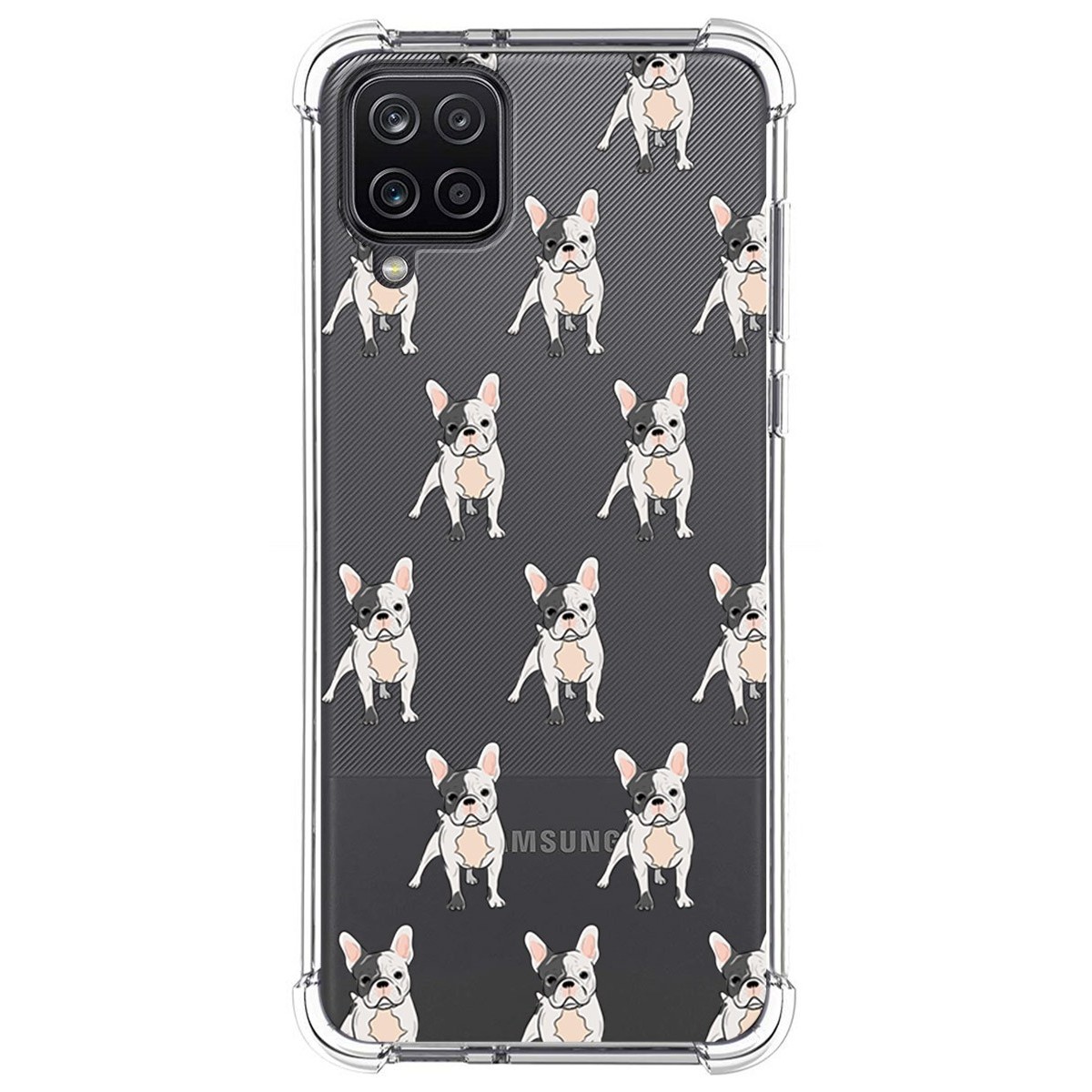 Funda Silicona Antigolpes para Samsung Galaxy A12 diseño Perros 12 Dibujos