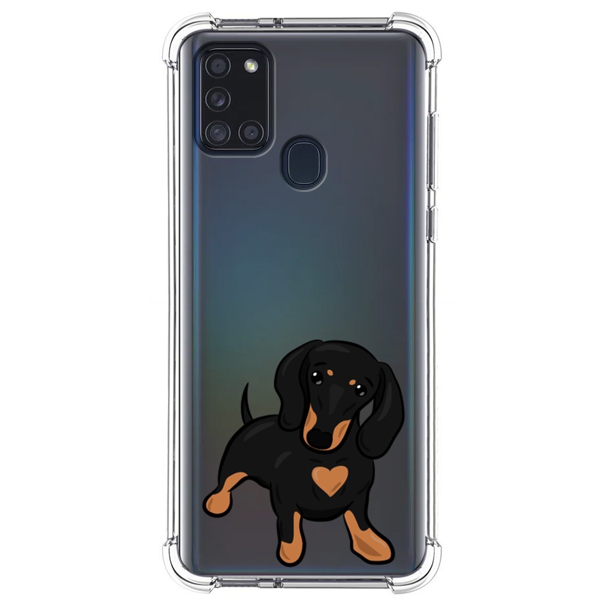 Funda Silicona Antigolpes para Samsung Galaxy A21s diseño Perros 04 Dibujos