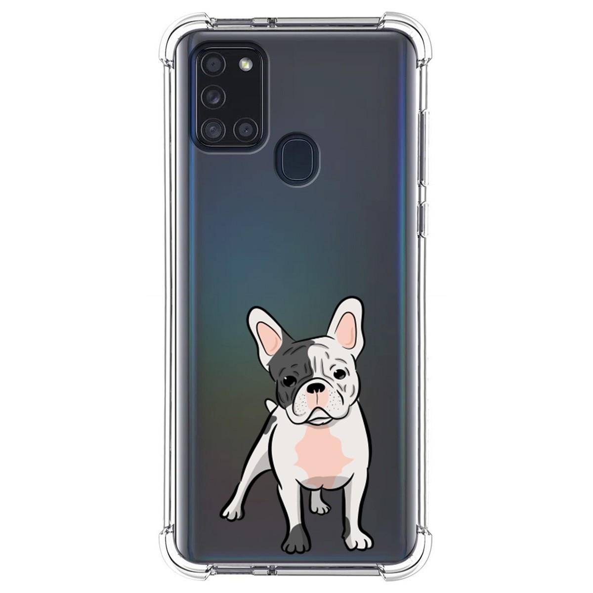 Funda Silicona Antigolpes para Samsung Galaxy A21s diseño Perros 06 Dibujos