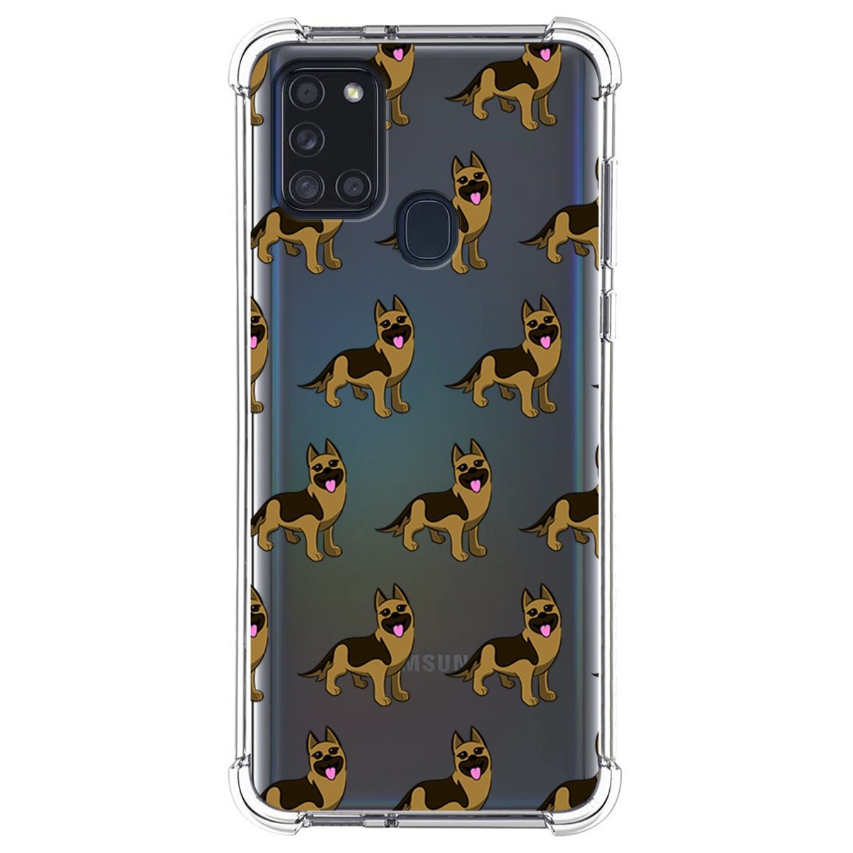 Funda Silicona Antigolpes para Samsung Galaxy A21s diseño Perros 09 Dibujos