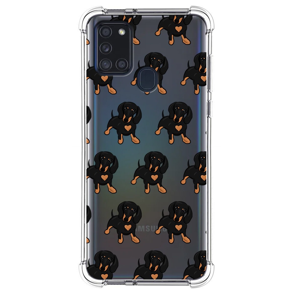 Funda Silicona Antigolpes para Samsung Galaxy A21s diseño Perros 10 Dibujos