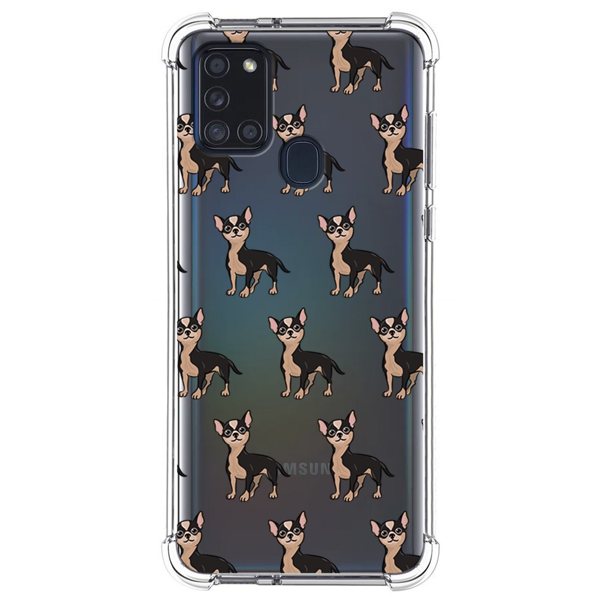 Funda Silicona Antigolpes para Samsung Galaxy A21s diseño Perros 11 Dibujos