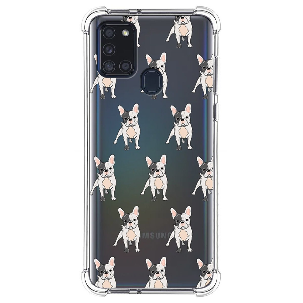 Funda Silicona Antigolpes para Samsung Galaxy A21s diseño Perros 12 Dibujos