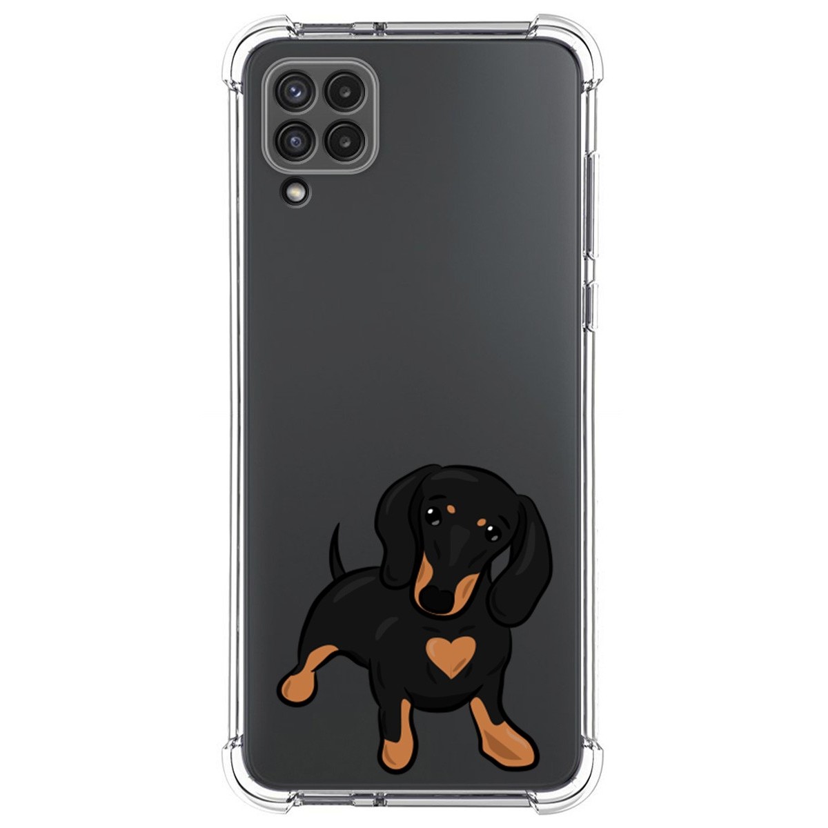 Funda Silicona Antigolpes para Samsung Galaxy A22 4G / M22 diseño Perros 04 Dibujos