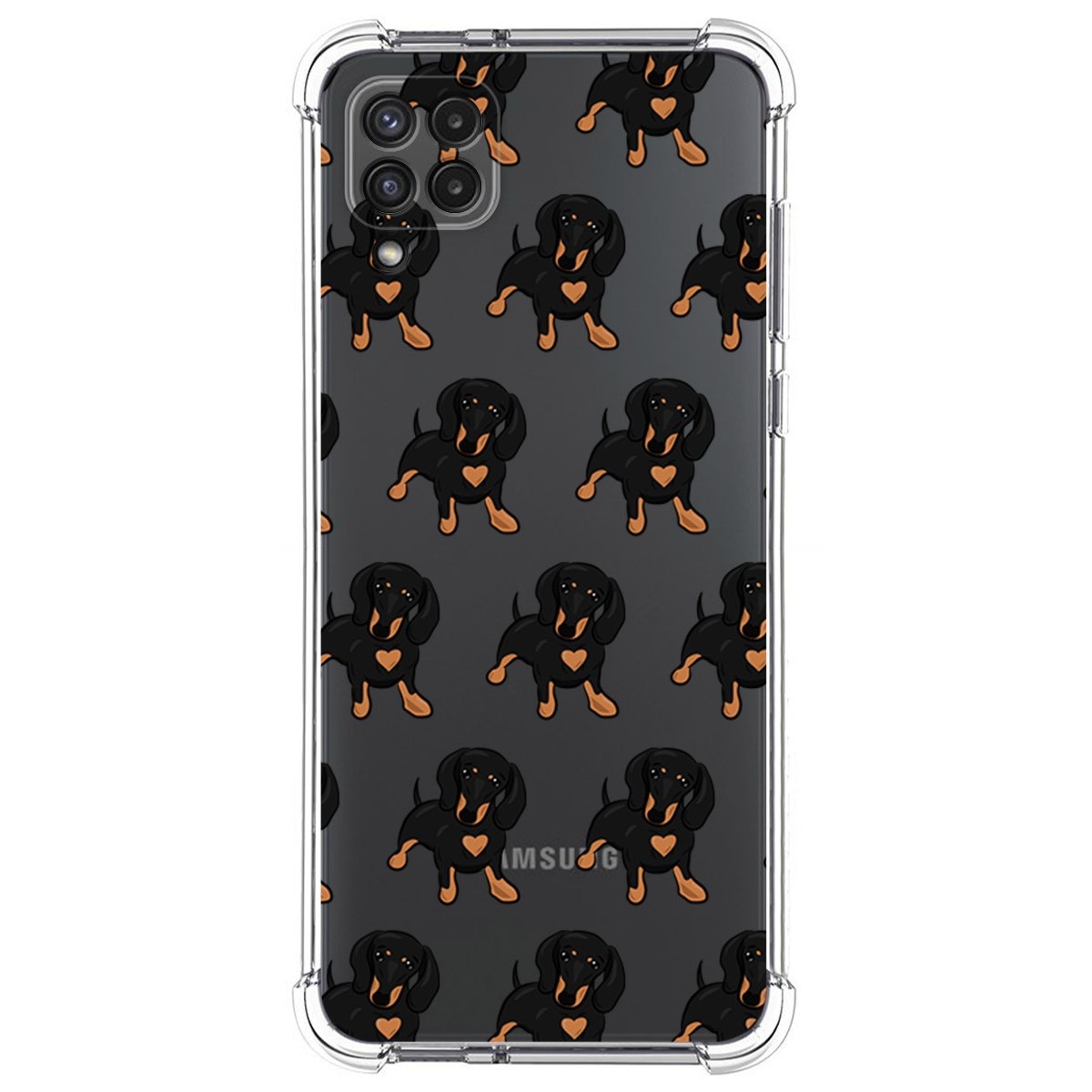 Funda Silicona Antigolpes para Samsung Galaxy A22 4G / M22 diseño Perros 10 Dibujos