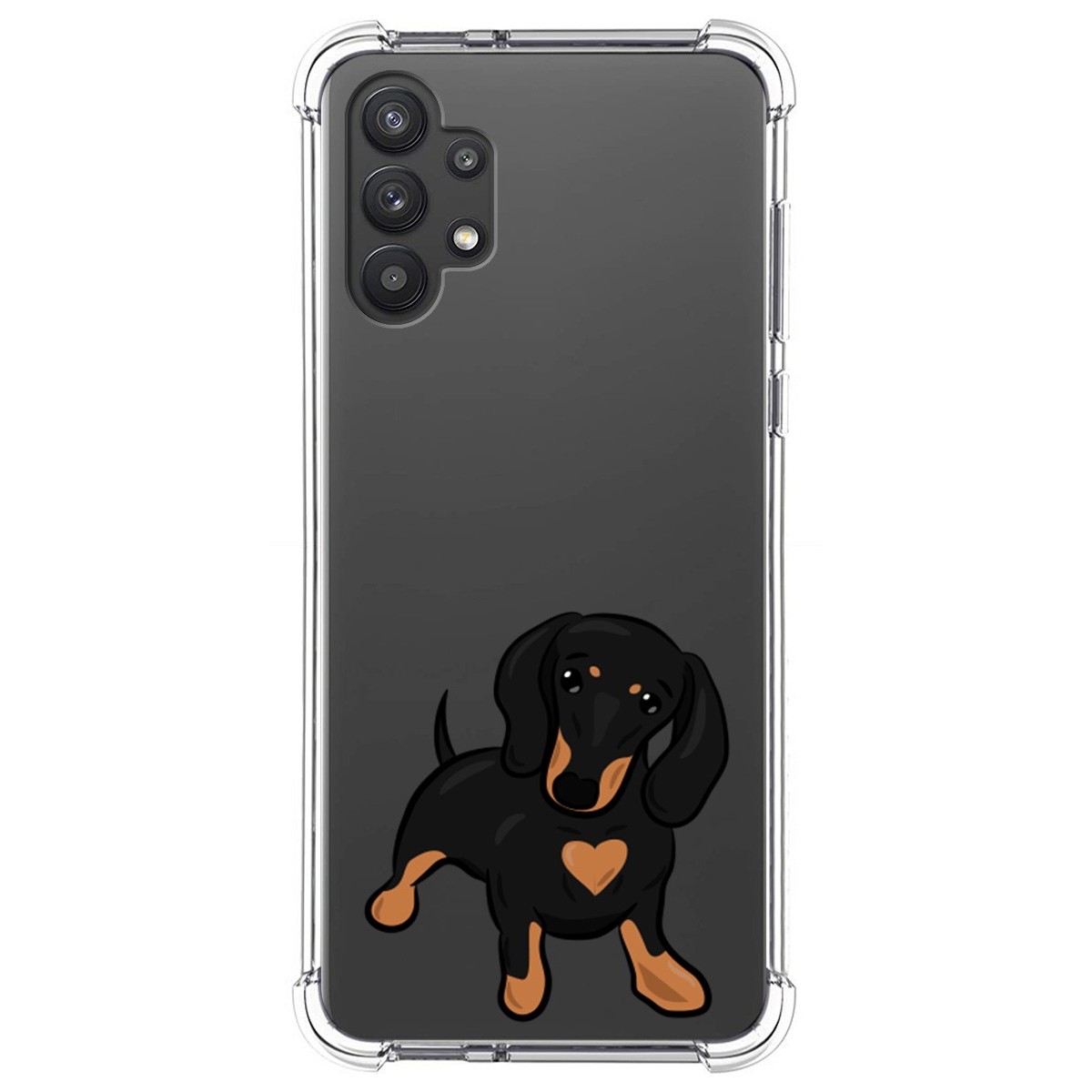 Funda Silicona Antigolpes para Samsung Galaxy A32 5G diseño Perros 04 Dibujos