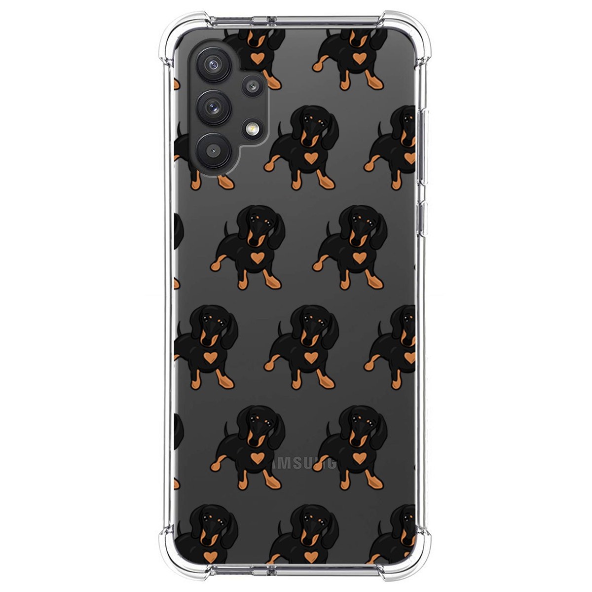 Funda Silicona Antigolpes para Samsung Galaxy A32 5G diseño Perros 10 Dibujos