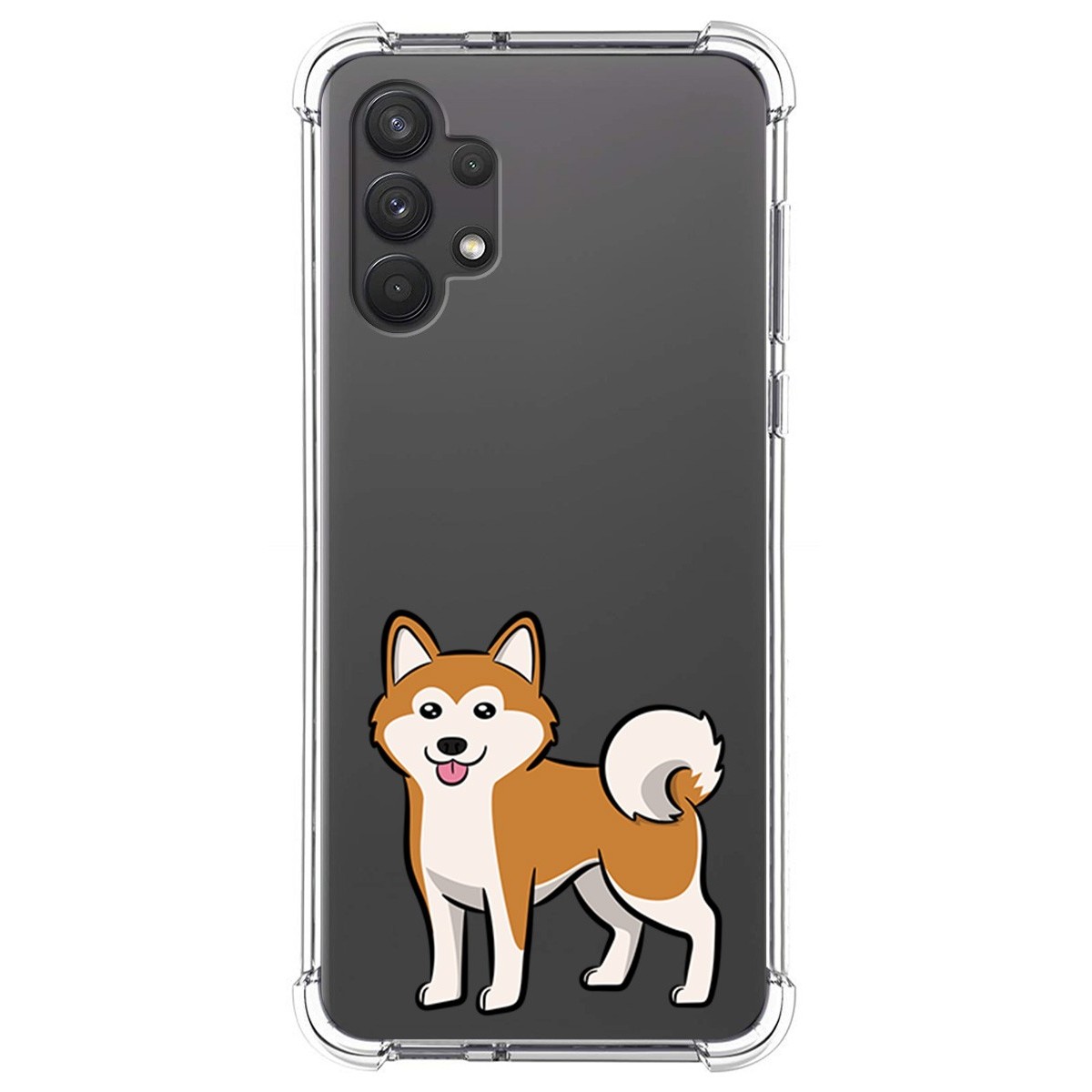 Funda Silicona Antigolpes para Samsung Galaxy A32 4G diseño Perros 02 Dibujos