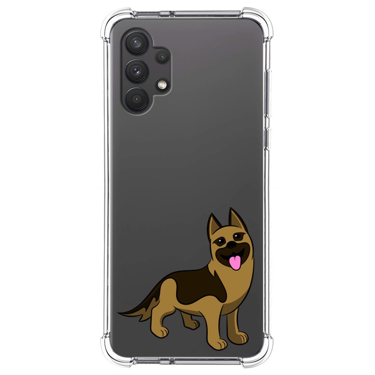 Funda Silicona Antigolpes para Samsung Galaxy A32 4G diseño Perros 03 Dibujos