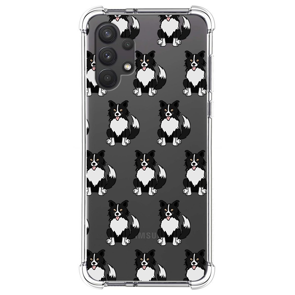 Funda Silicona Antigolpes para Samsung Galaxy A32 4G diseño Perros 07 Dibujos