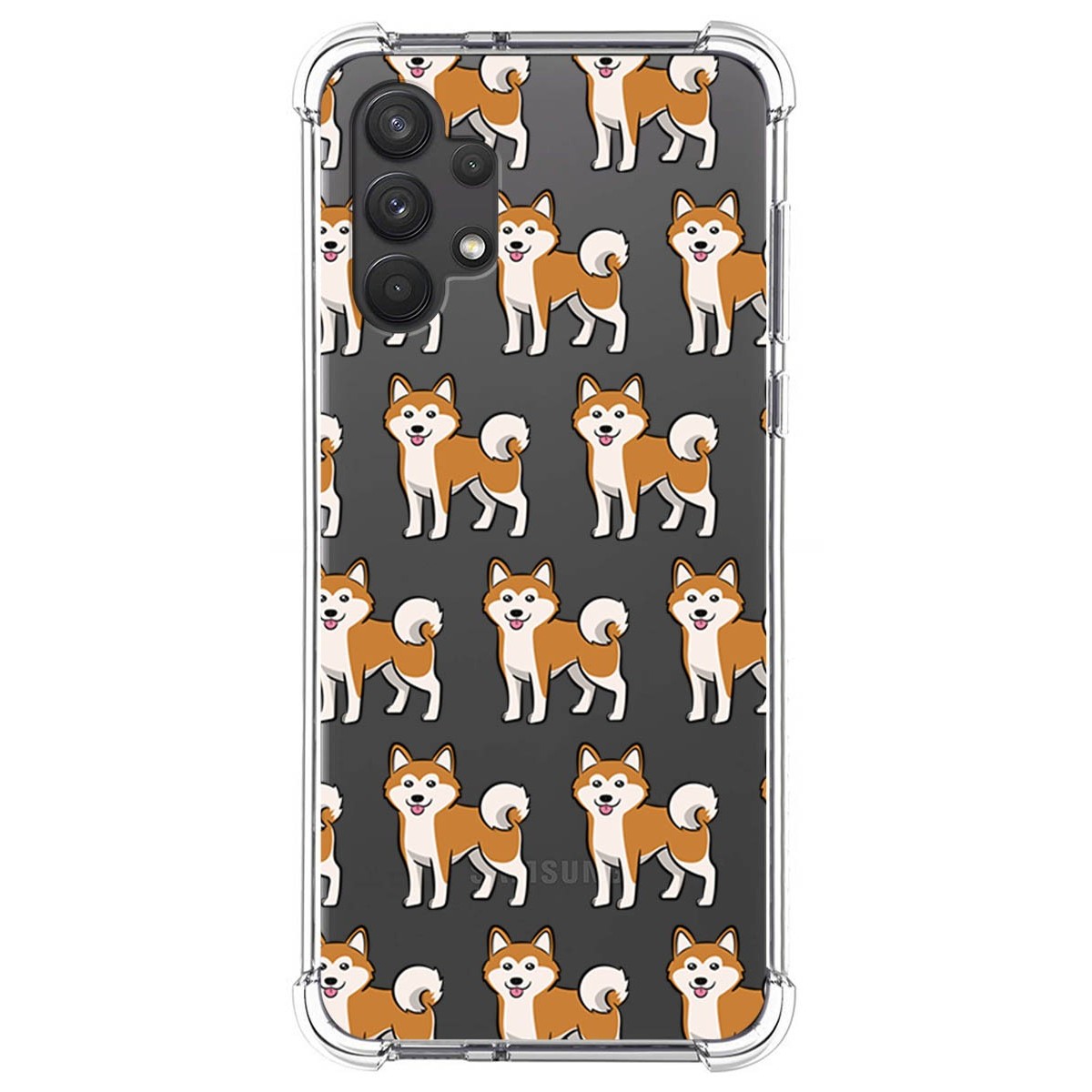 Funda Silicona Antigolpes para Samsung Galaxy A32 4G diseño Perros 08 Dibujos