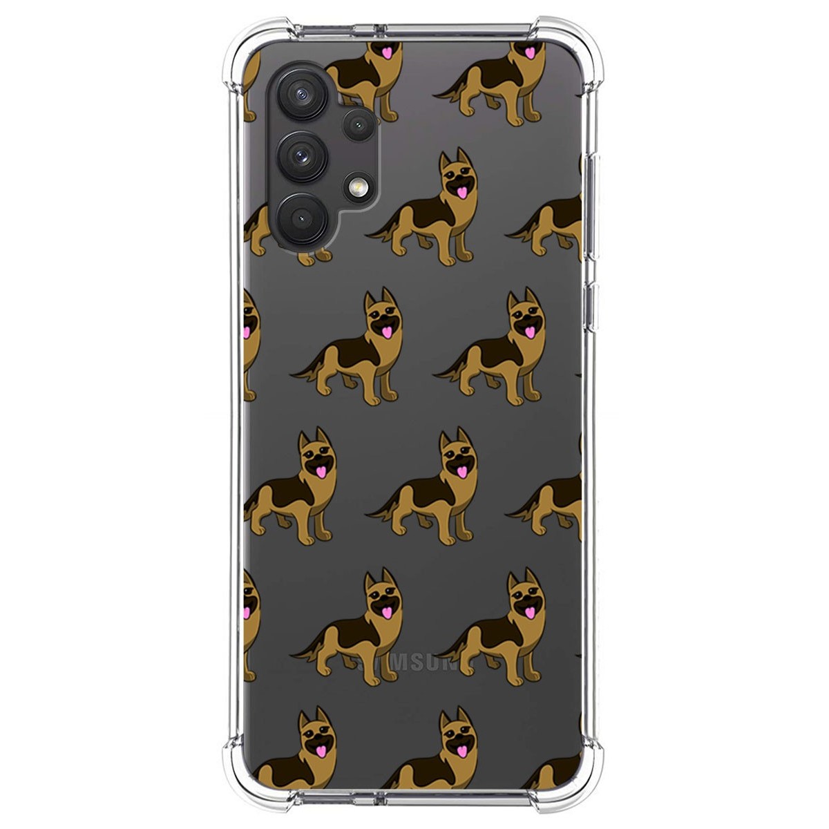 Funda Silicona Antigolpes para Samsung Galaxy A32 4G diseño Perros 09 Dibujos