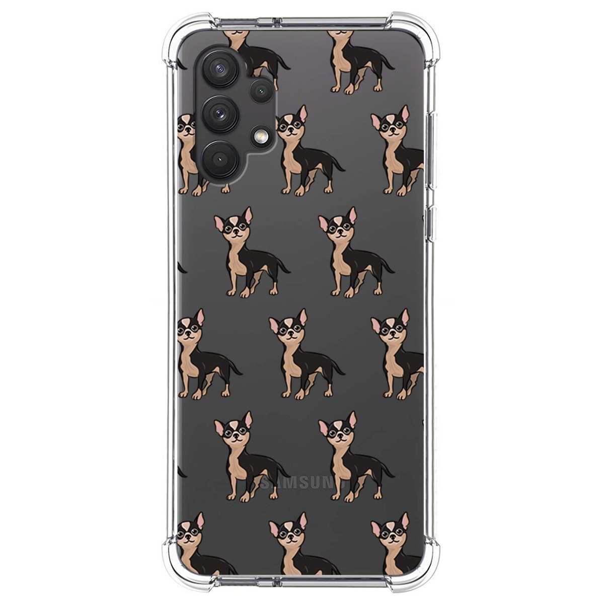 Funda Silicona Antigolpes para Samsung Galaxy A32 4G diseño Perros 11 Dibujos