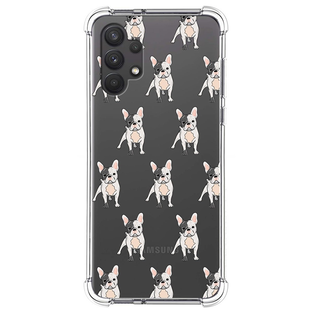 Funda Silicona Antigolpes para Samsung Galaxy A32 4G diseño Perros 12 Dibujos