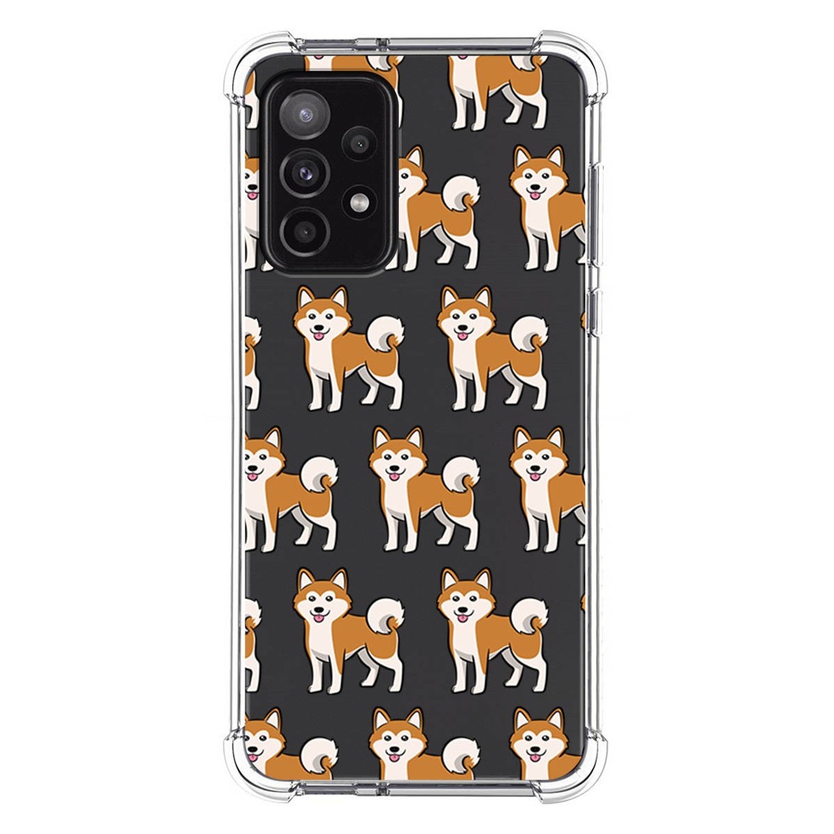 Funda Silicona Antigolpes para Samsung Galaxy A52 / A52 5G / A52s 5G diseño Perros 08 Dibujos