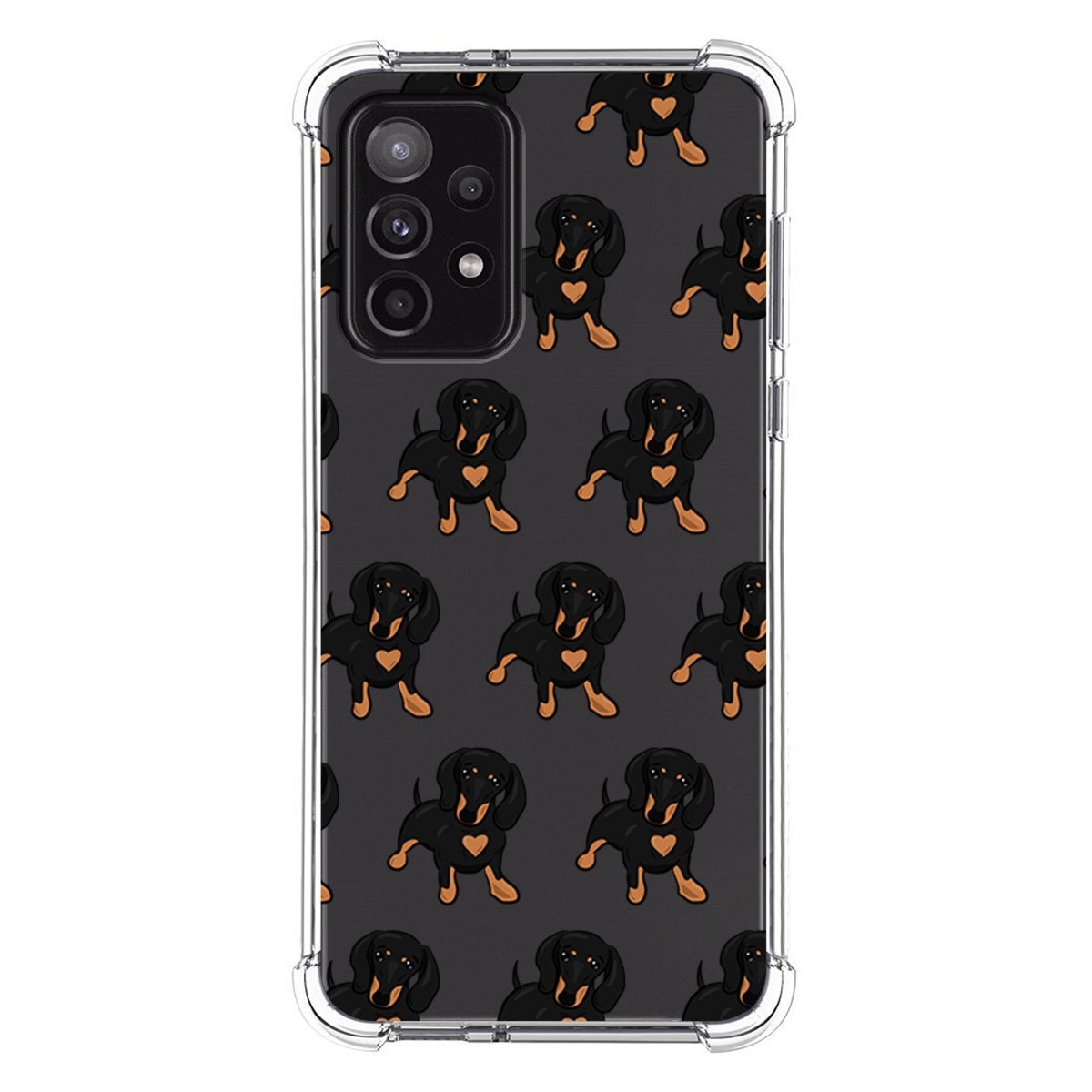 Funda Silicona Antigolpes para Samsung Galaxy A52 / A52 5G / A52s 5G diseño Perros 10 Dibujos