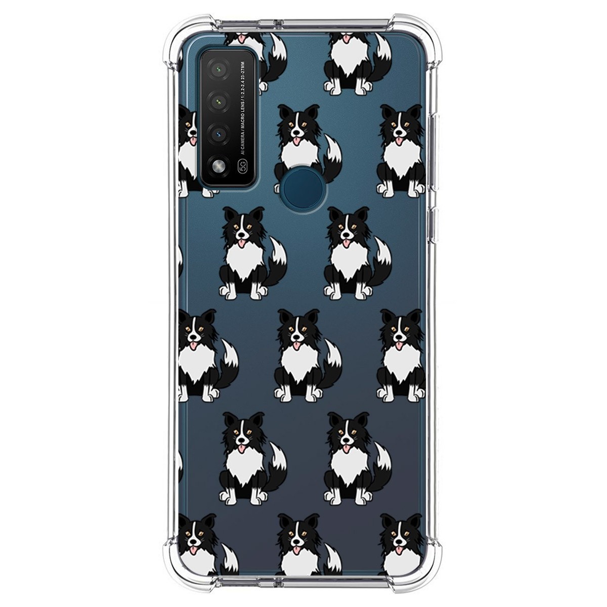 Funda Silicona Antigolpes para TCL 20 R 5G diseño Perros 07 Dibujos