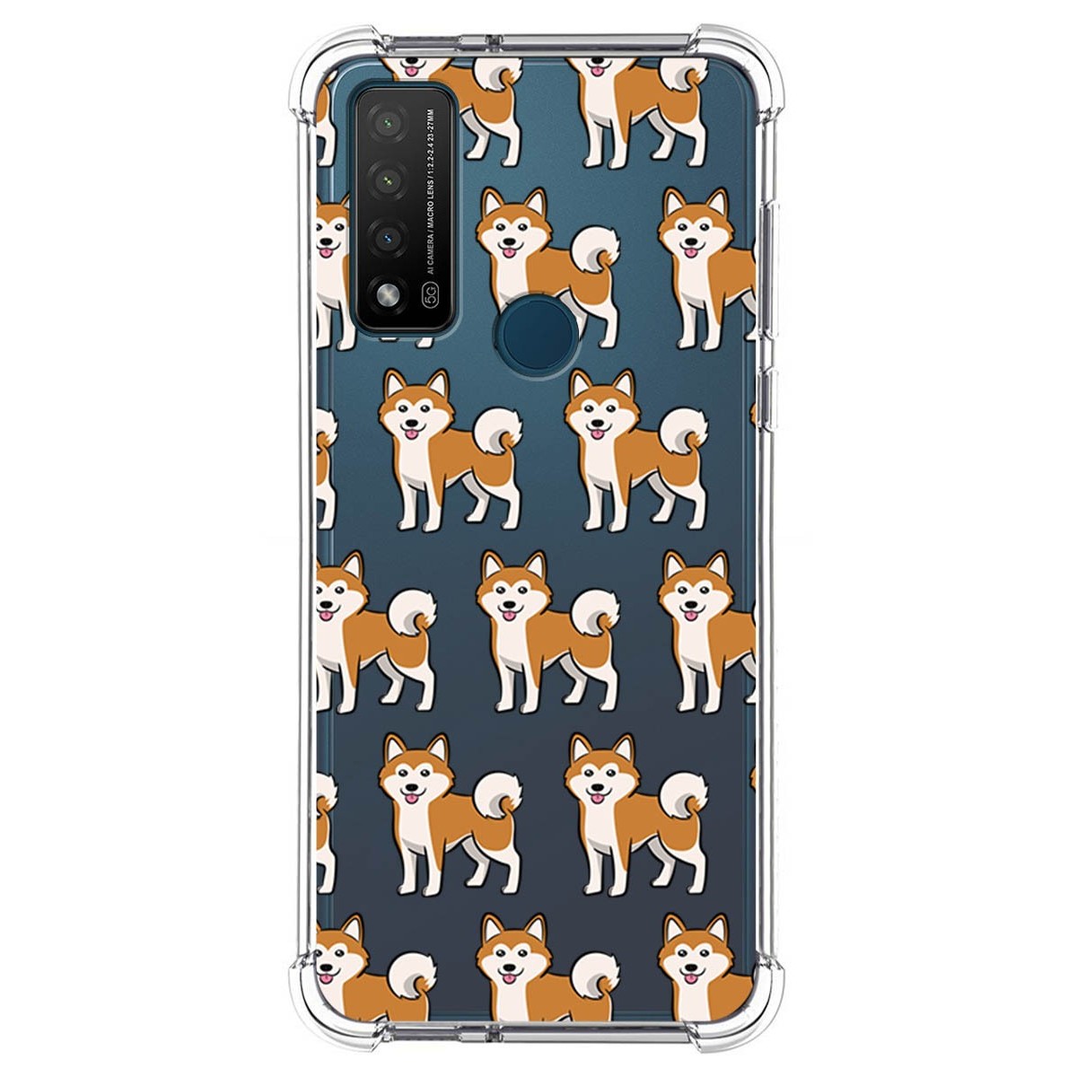 Funda Silicona Antigolpes para TCL 20 R 5G diseño Perros 08 Dibujos