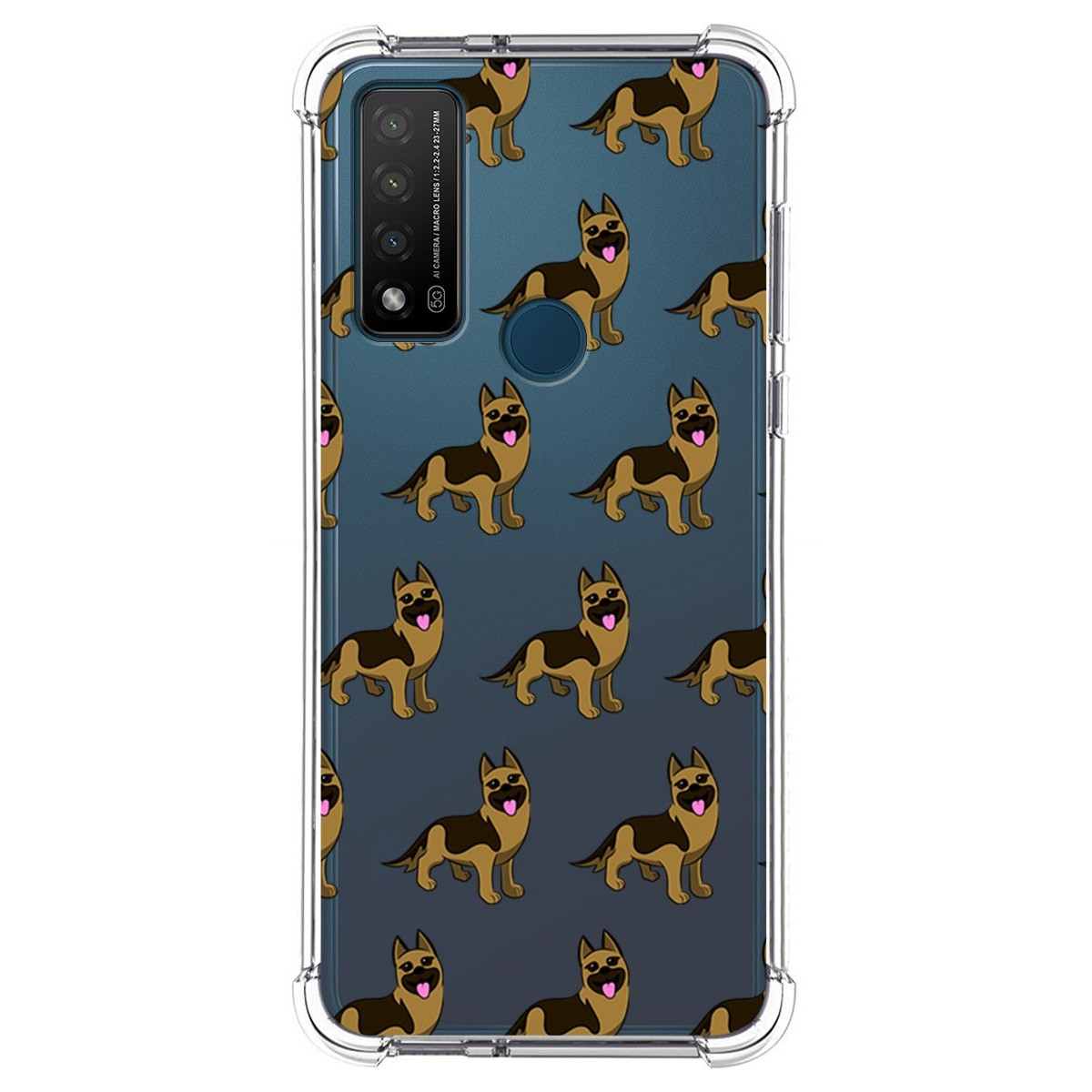 Funda Silicona Antigolpes para TCL 20 R 5G diseño Perros 09 Dibujos