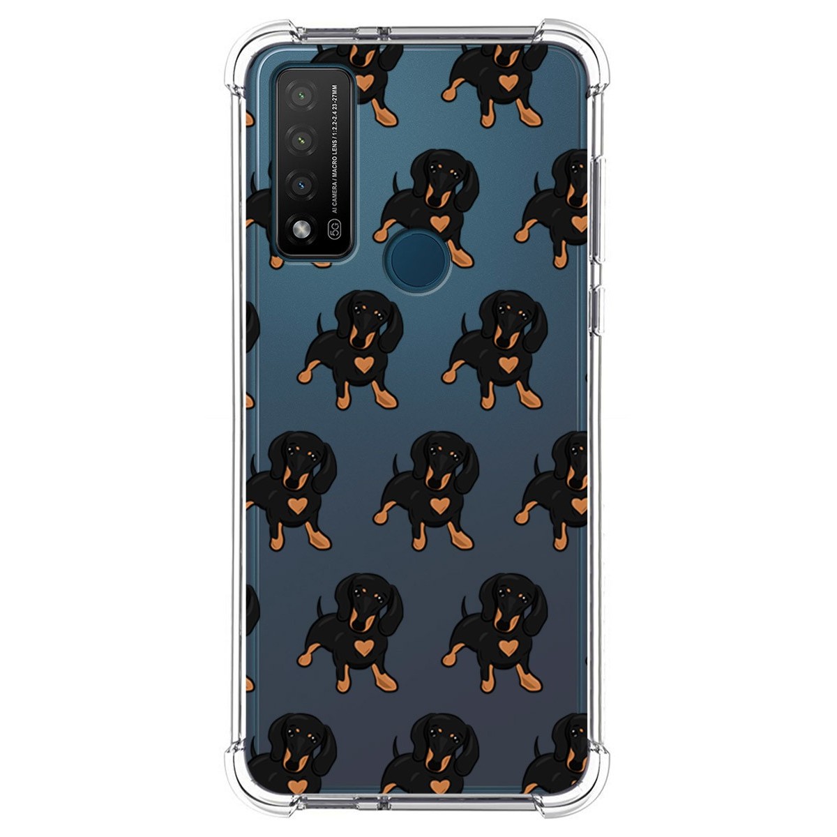 Funda Silicona Antigolpes para TCL 20 R 5G diseño Perros 10 Dibujos