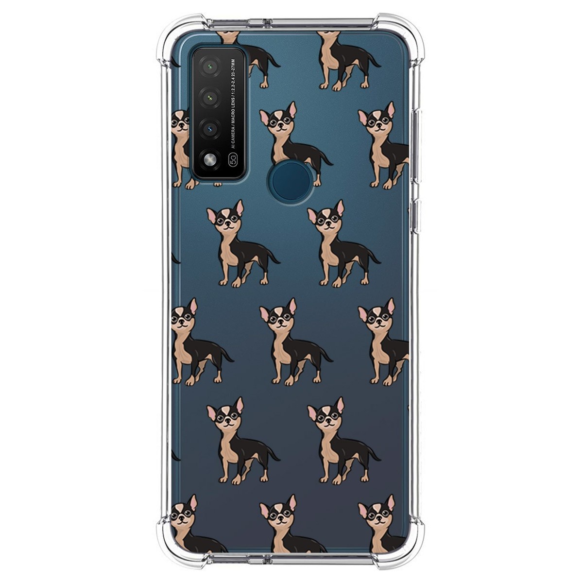 Funda Silicona Antigolpes para TCL 20 R 5G diseño Perros 11 Dibujos