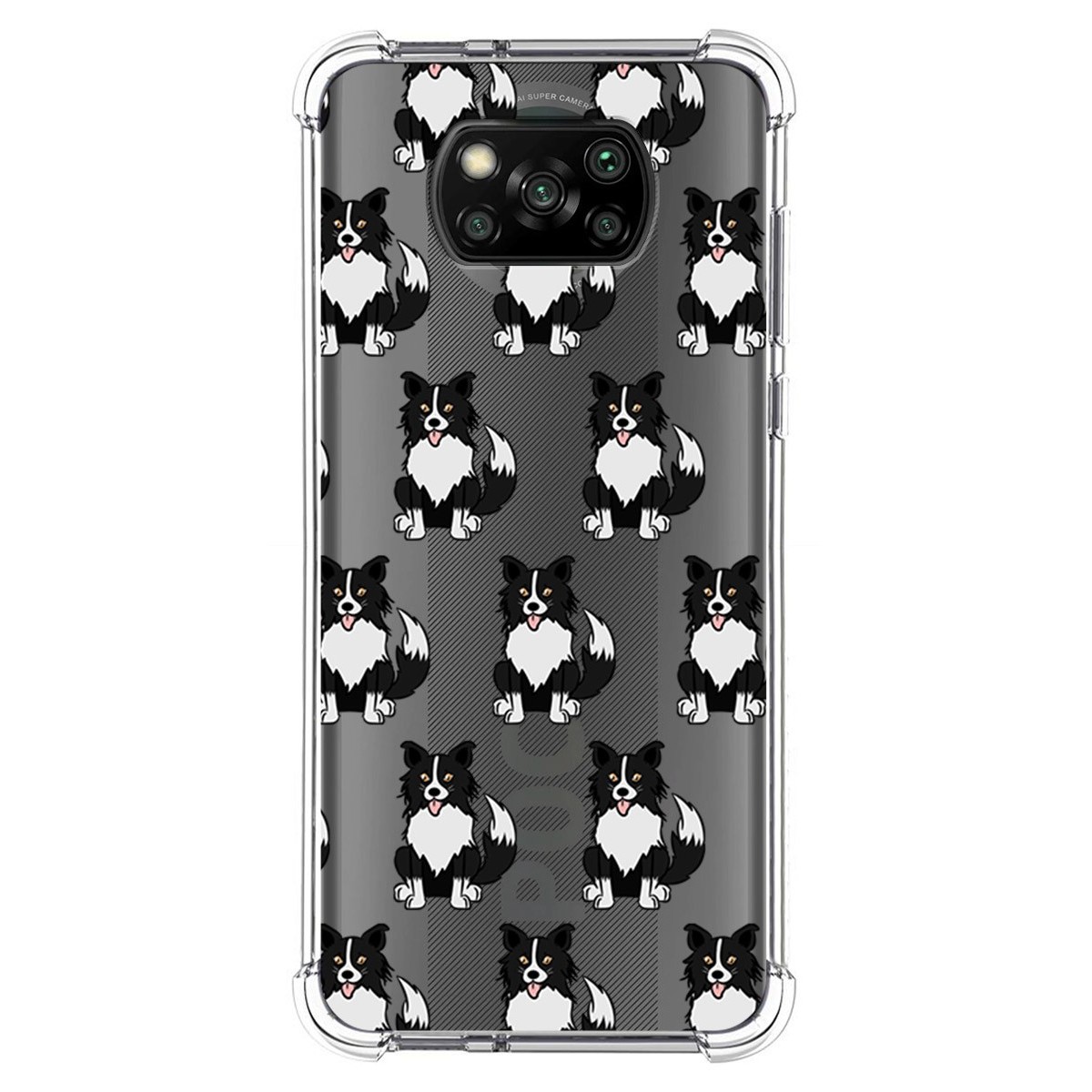 Xiaomi POCO X3 NFC / X3 Pro Funda Gel Tpu Silicona transparente dibujo  Flores 01