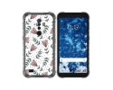 Funda Silicona Transparente para Ulefone Armor X8 diseño Flores 01 Dibujos