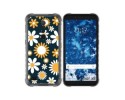 Funda Silicona Transparente para Ulefone Armor X8 diseño Flores 08 Dibujos