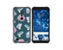 Funda Silicona Transparente para Ulefone Armor X8 diseño Flores 10 Dibujos