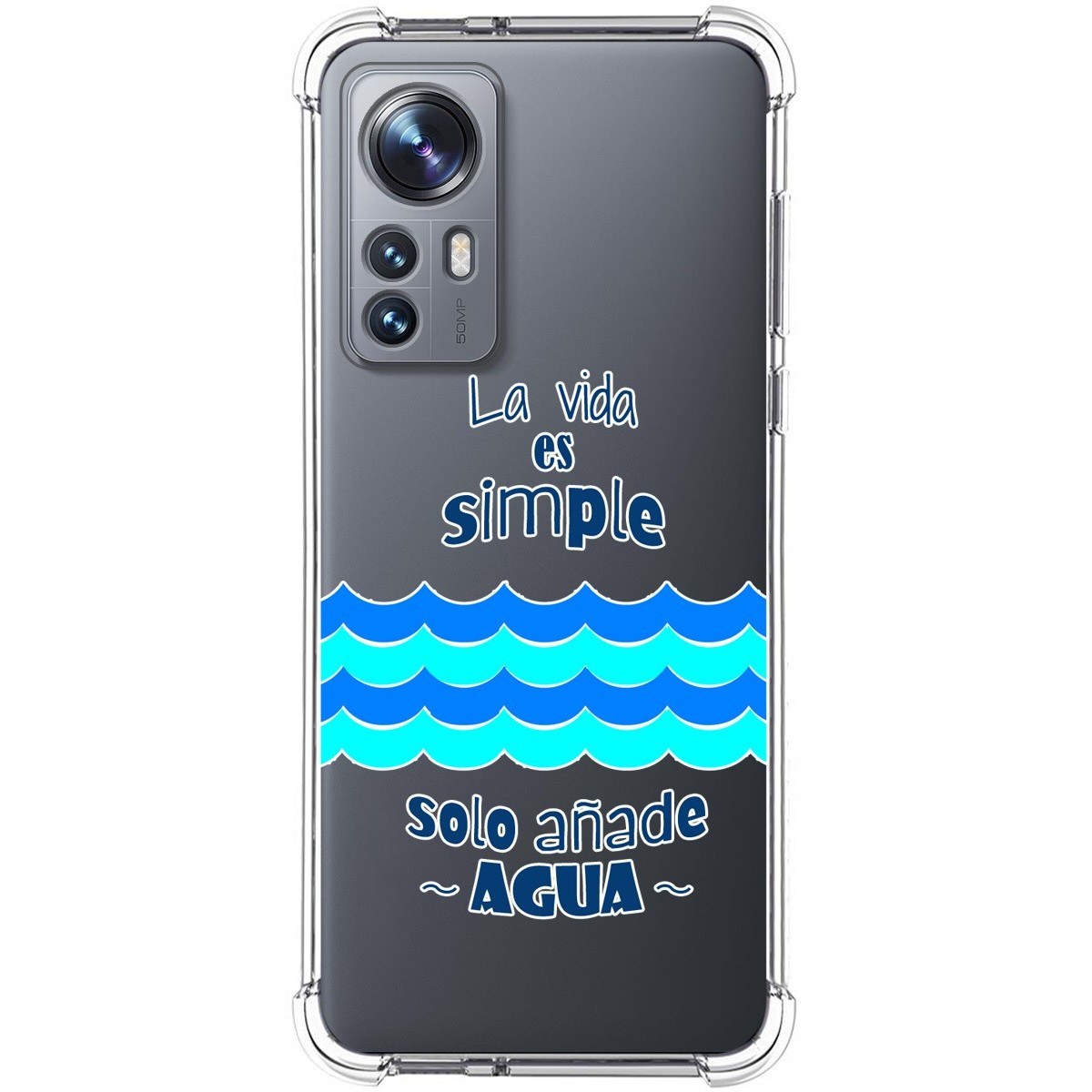 Funda Silicona Antigolpes para Xiaomi 12 / 12X 5G diseño Agua Dibujos