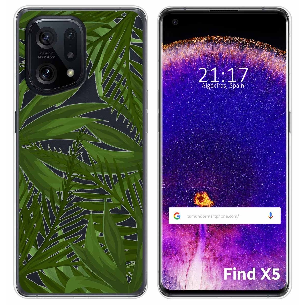 Oppo Find X5 5G Funda Gel Tpu Silicona Líquida Verde
