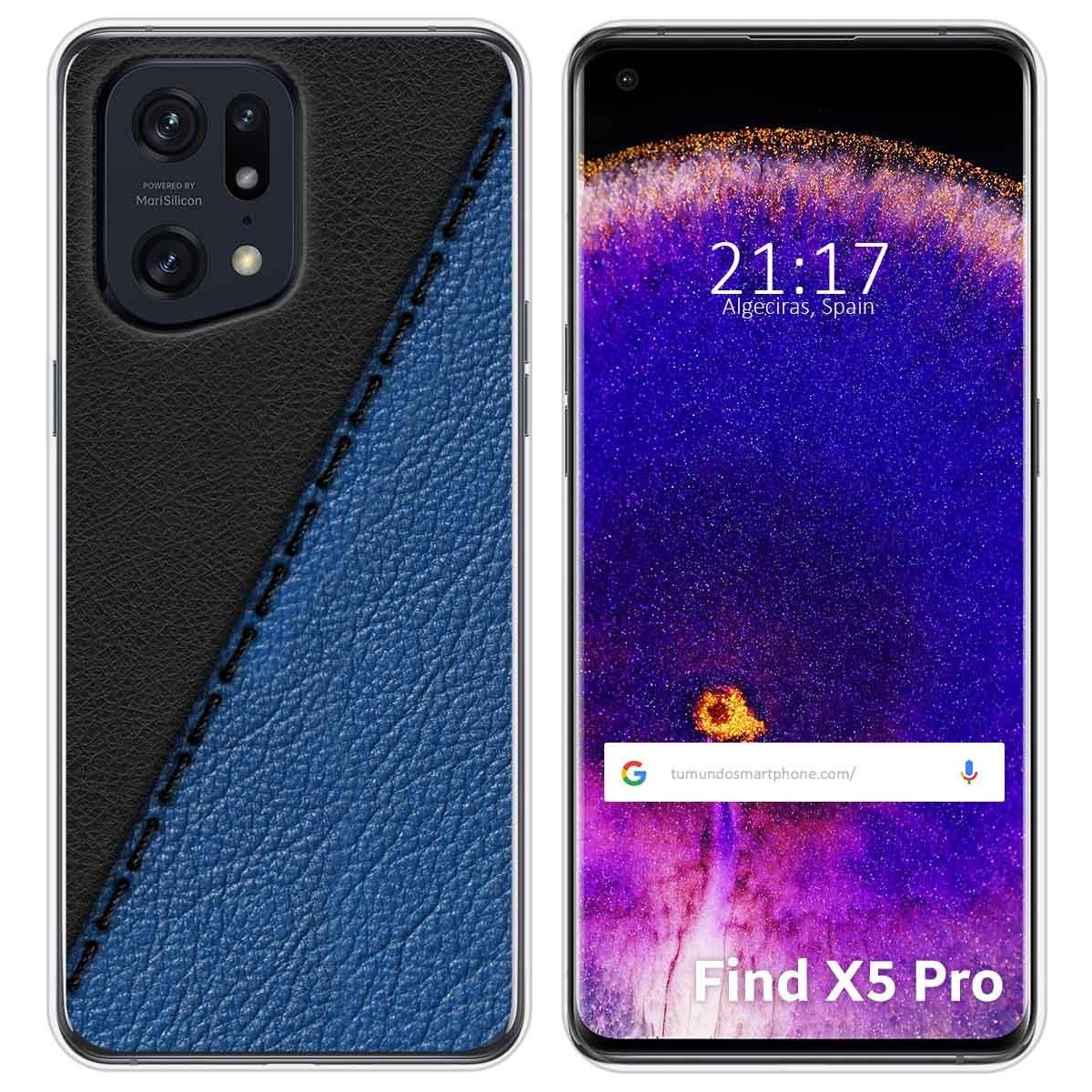 Funda Silicona para Oppo Find X5 Pro 5G diseño Cuero 02 Dibujos