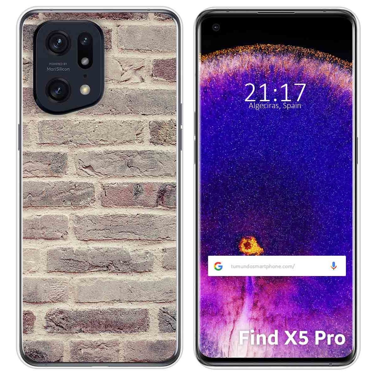 Funda Silicona para Oppo Find X5 Pro 5G diseño Ladrillo 01 Dibujos