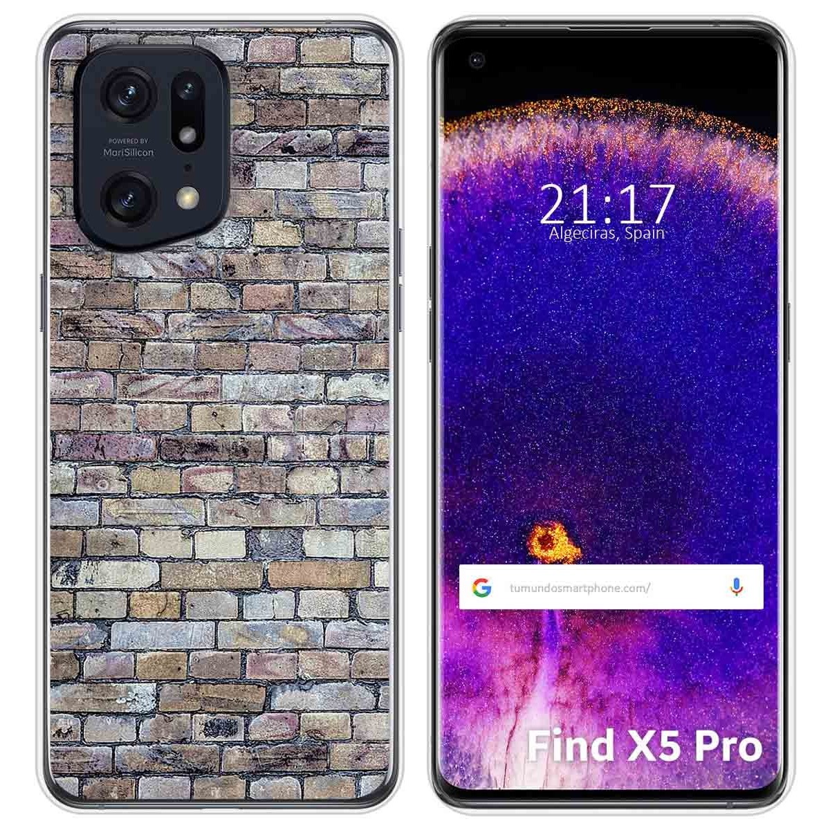 Funda Silicona para Oppo Find X5 Pro 5G diseño Ladrillo 02 Dibujos