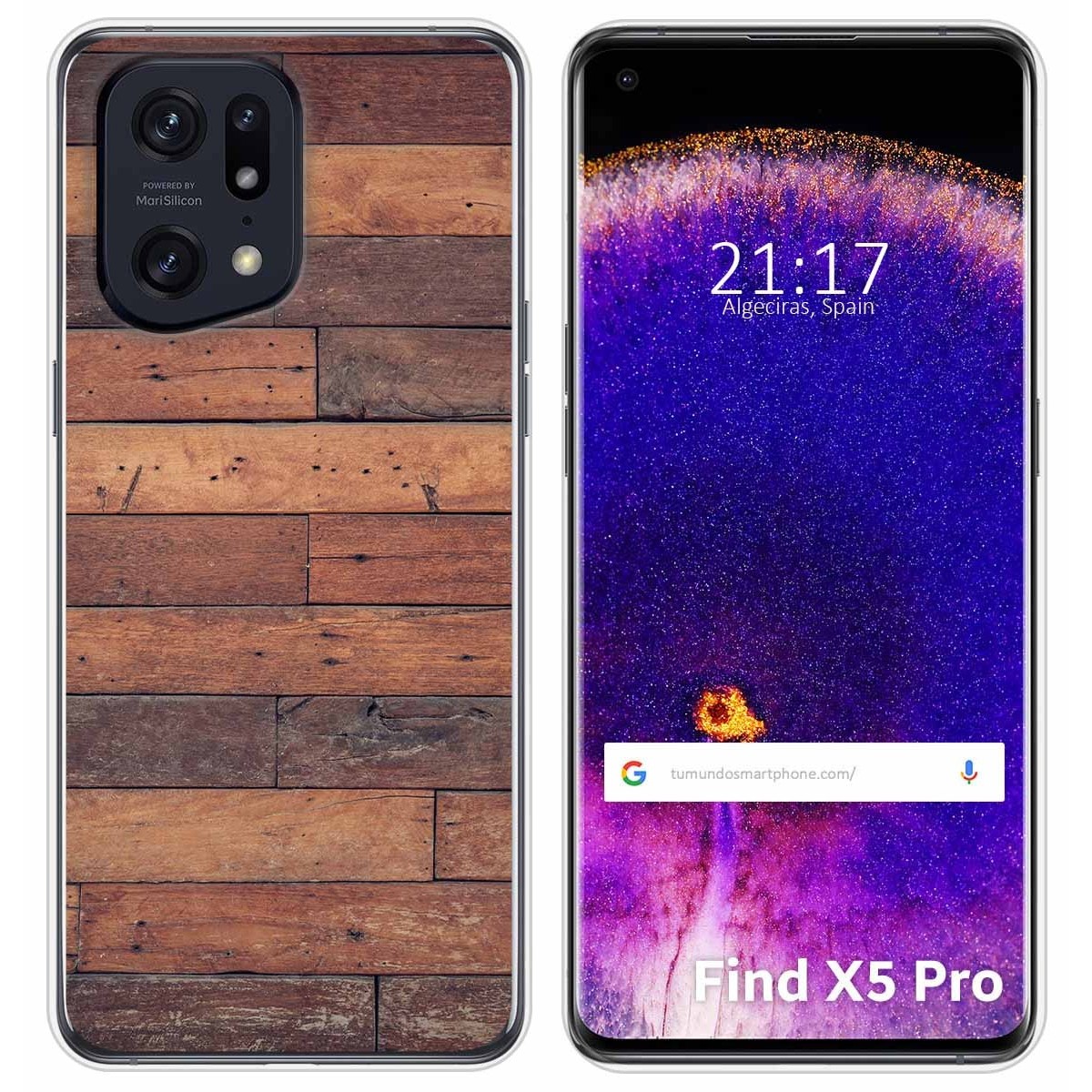 Funda Silicona para Oppo Find X5 Pro 5G diseño Madera 03 Dibujos