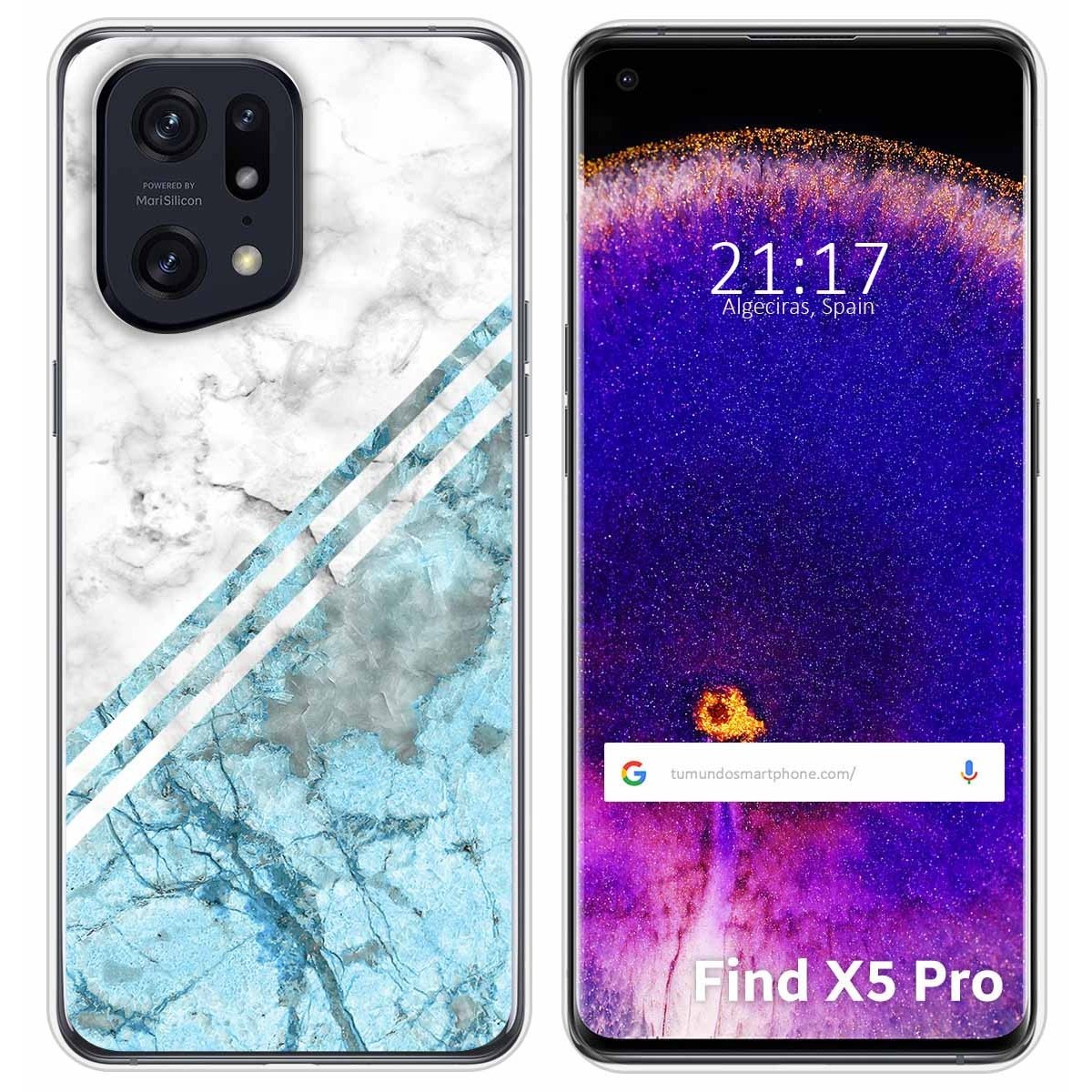 Funda Silicona para Oppo Find X5 Pro 5G diseño Mármol 02 Dibujos